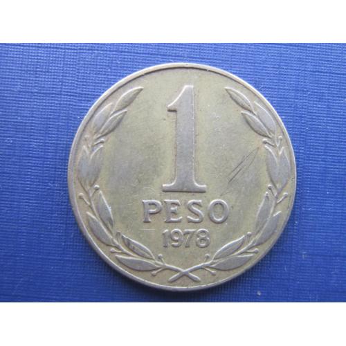 Монета 1 песо Чили 1978
