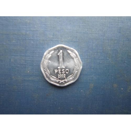 Монета 1 песо Чилі 2002