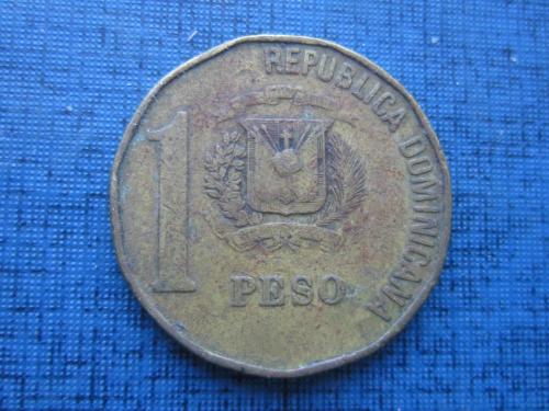 Монета 1 песо Доминикана 1991