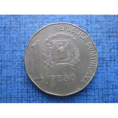 Монета 1 песо Доминикана 2014