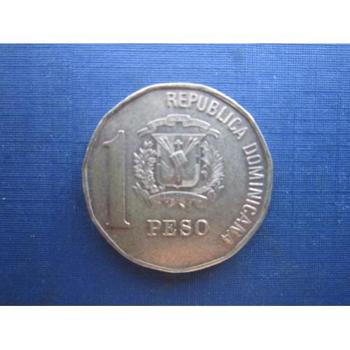 Монета 1 песо Доминикана Доминиканская республика 2002