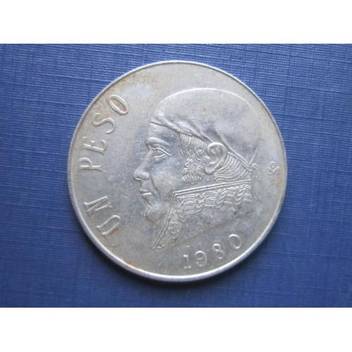 Монета 1 песо Мексика 1980