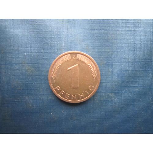 Монета 1 пфеніг Німеччина ФРН 1989 J