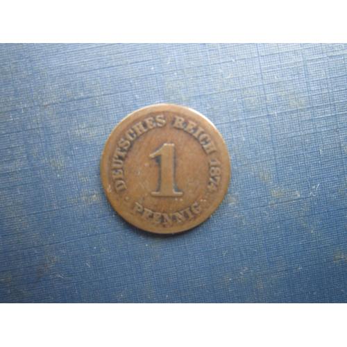 Монета 1 пфеніг Німеччина імперія 1874 D