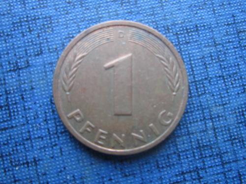 монета 1 пфенниг ФРГ Германия 1990 D
