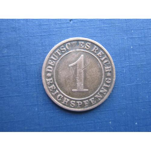Монета 1 пфенниг Германия 1924 J