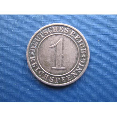 Монета 1 пфенниг Германия 1925 А  Рейх