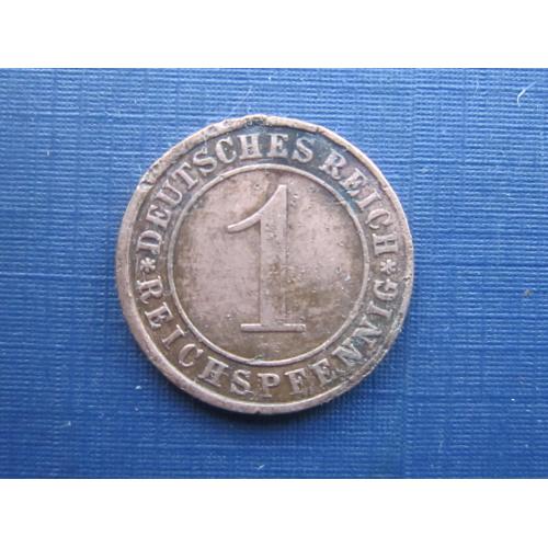 Монета 1 пфенниг Германия 1927 Е Рейх