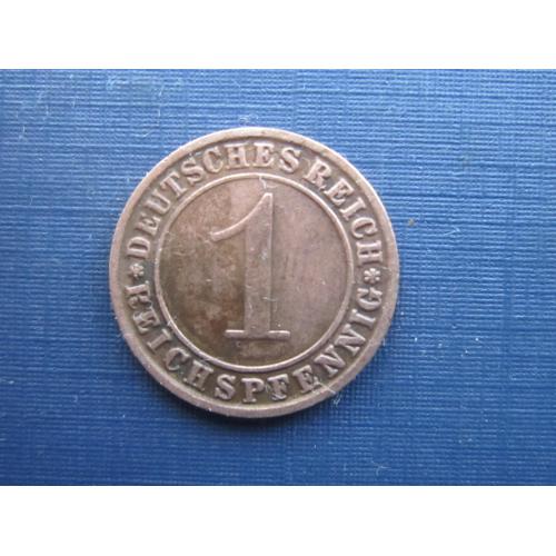 Монета 1 пфенниг Германия 1928 F  Рейх