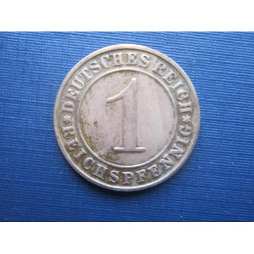 Монета 1 пфенниг Германия 1929 D