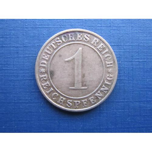 Монета 1 пфенниг Германия 1931 D