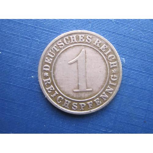 Монета 1 пфенниг Германия 1933 F Рейх