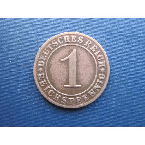 Монета 1 пфенниг Германия 1934 D Рейх