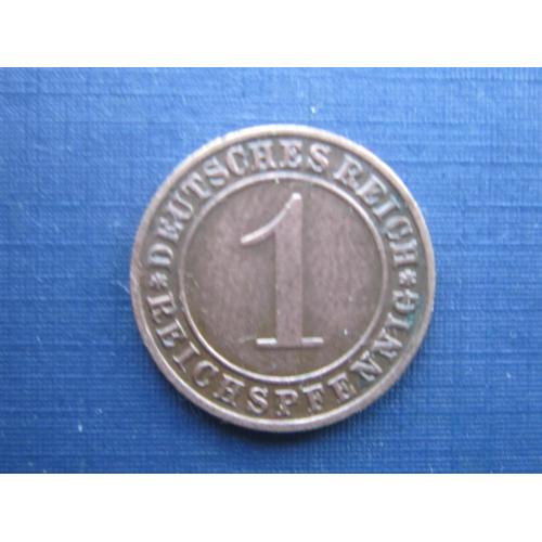 Монета 1 пфенниг Германия 1935 D Рейх