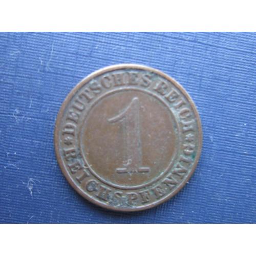 Монета 1 пфенниг Германия 1936 А Рейх