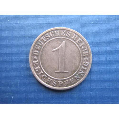Монета 1 пфенниг Германия 1936 F Рейх