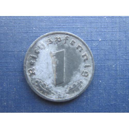 Монета 1 пфенниг Германия 1941 А Рейх свастика цинк