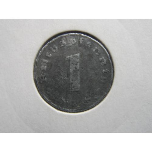 Монета 1 пфенниг Германия 1941 Е цинк Рейх свастика
