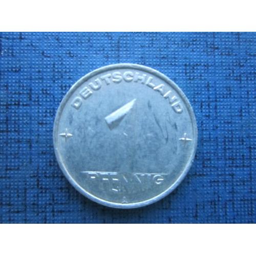Монета 1 пфенниг Германия ГДР 1952 А