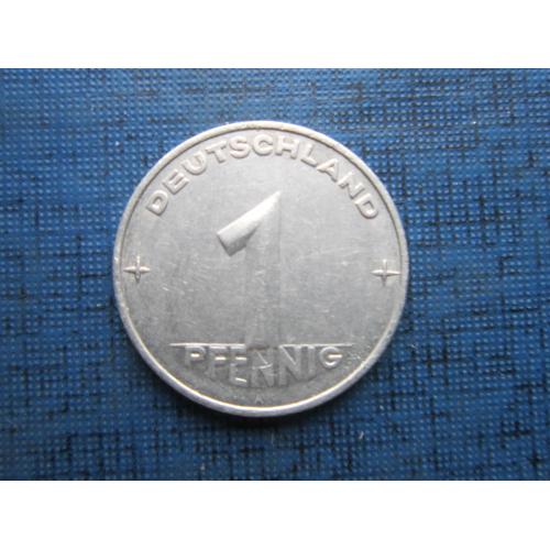 Монета 1 пфенниг Германия ГДР 1953 А