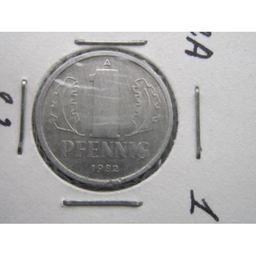 Монета 1 пфенниг Германия ГДР 1982