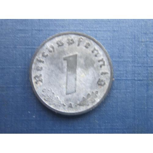 Монета 1 пфенниг Германия Рейх 1942 А цинк