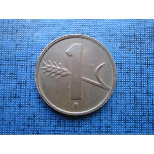 Монета 1 раппен Швейцария 1951