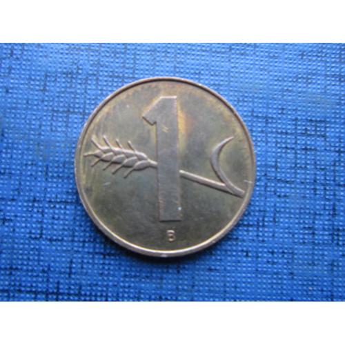 Монета 1 раппен Швейцария 1958