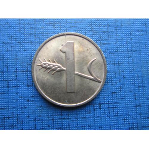 Монета 1 раппен Швейцария 1970