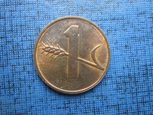 Монета 1 раппен Швейцария 1975