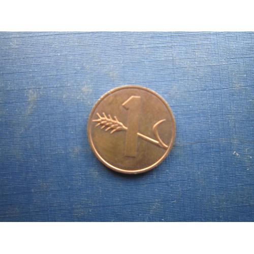 Монета 1 раппен Швейцарія 1977