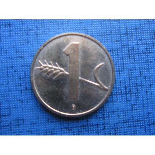 Монета 1 раппен Швейцария 2005