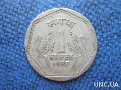 Монета 1 рупия Индия 1985 Бомбей
