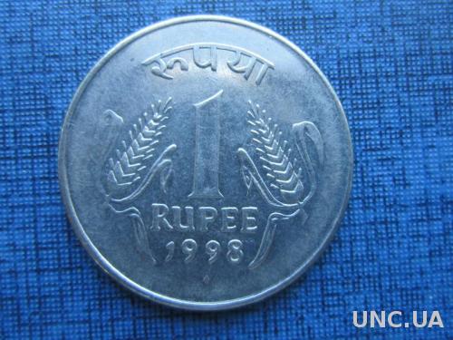 Монета 1 рупия Индия 1998 Бомбей
