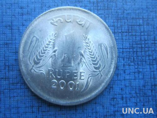 Монета 1 рупия Индия 2001 Калькута
