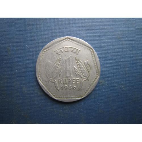 Монета 1 рупія Індія 1986