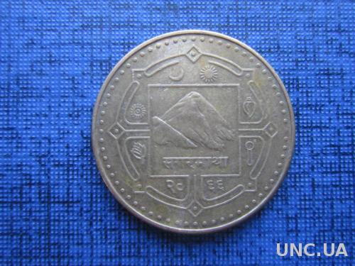 монета 1 рупия Непал 2009 карта
