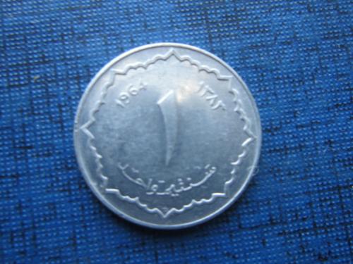 Монета 1 сантим Алжир 1964