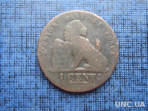 монета 1 сантим Бельгия 1882 Belges
