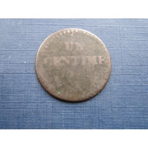 Монета 1 сантим Франция 1797-1798 А