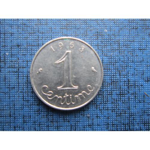Монета 1 сантим Франция 1968
