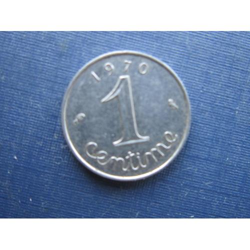 Монета 1 сантим Франция 1970