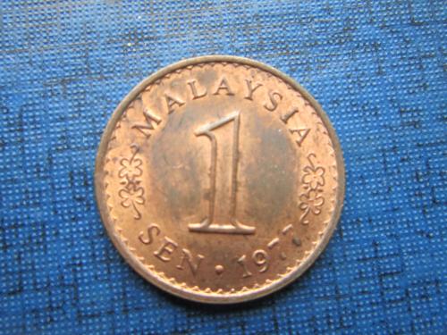 Монета 1 сен Малайзия 1977