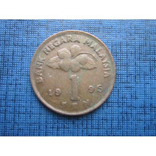 Монета 1 сен Малайзия 1995