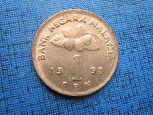 Монета 1 сен Малайзия 1998