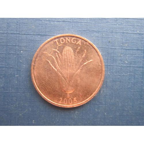 Монета 1 сенити Тонга 2005 флора кукуруза