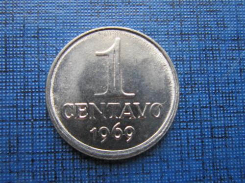 Монета 1 сентаво Бразилия 1969