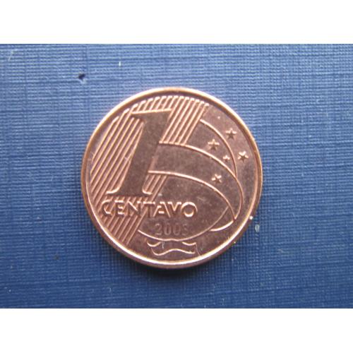 Монета 1 сентаво Бразилия 2003