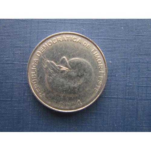 Монета 1 сентаво Восточный Тимор 2004 фауна моллюск раковина наутилус
