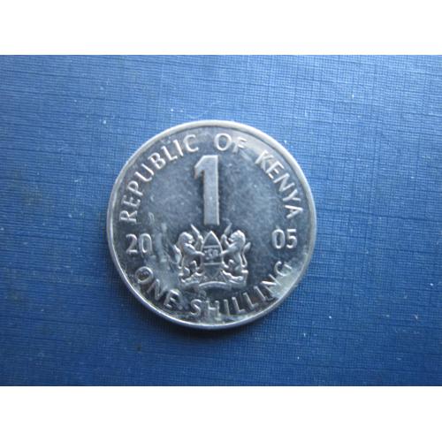 Монета 1 шилінг Кенія 2005 сталь з нікілієвим покриттям